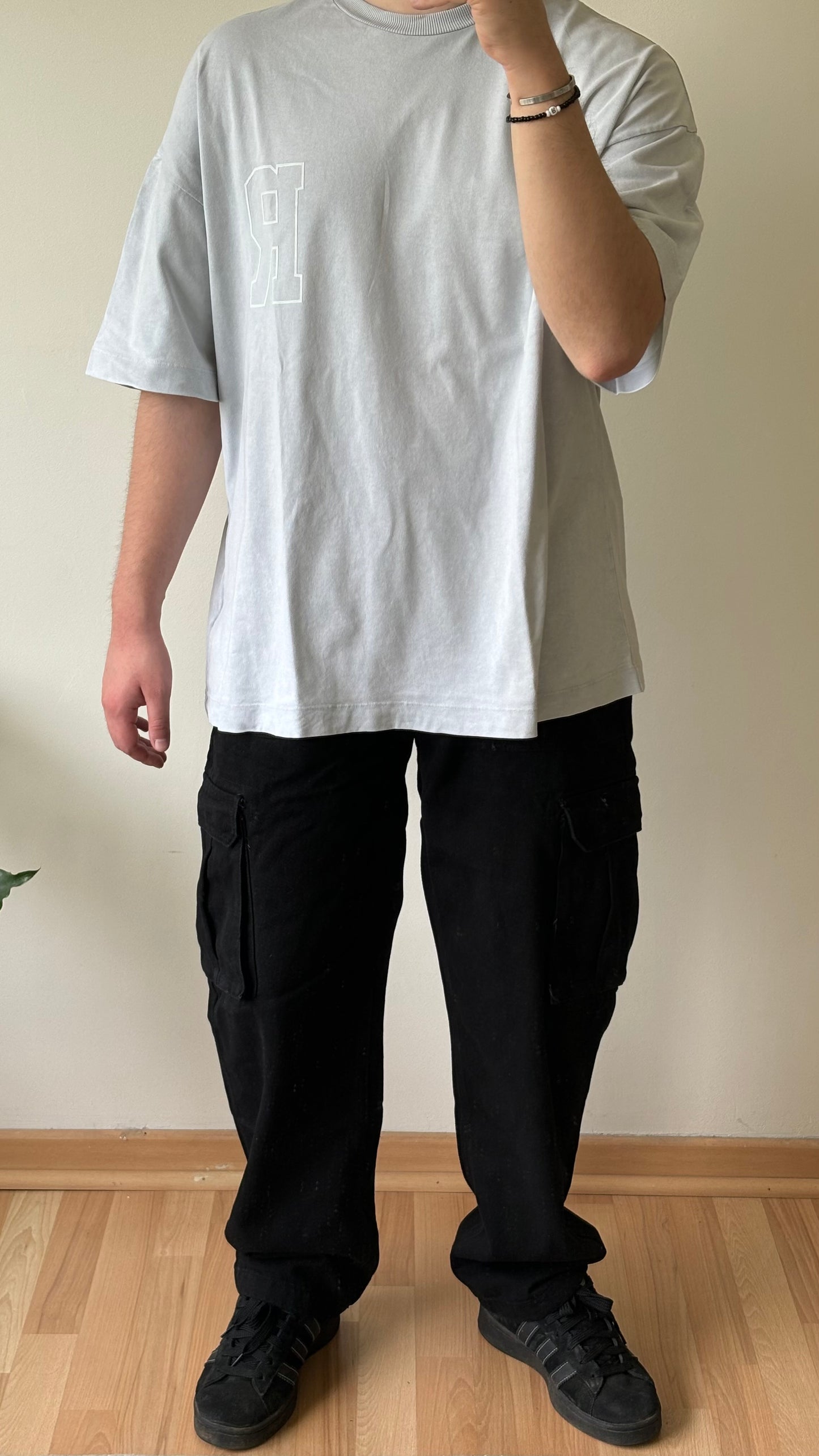 Jeans Cargo Negro Loose Fit