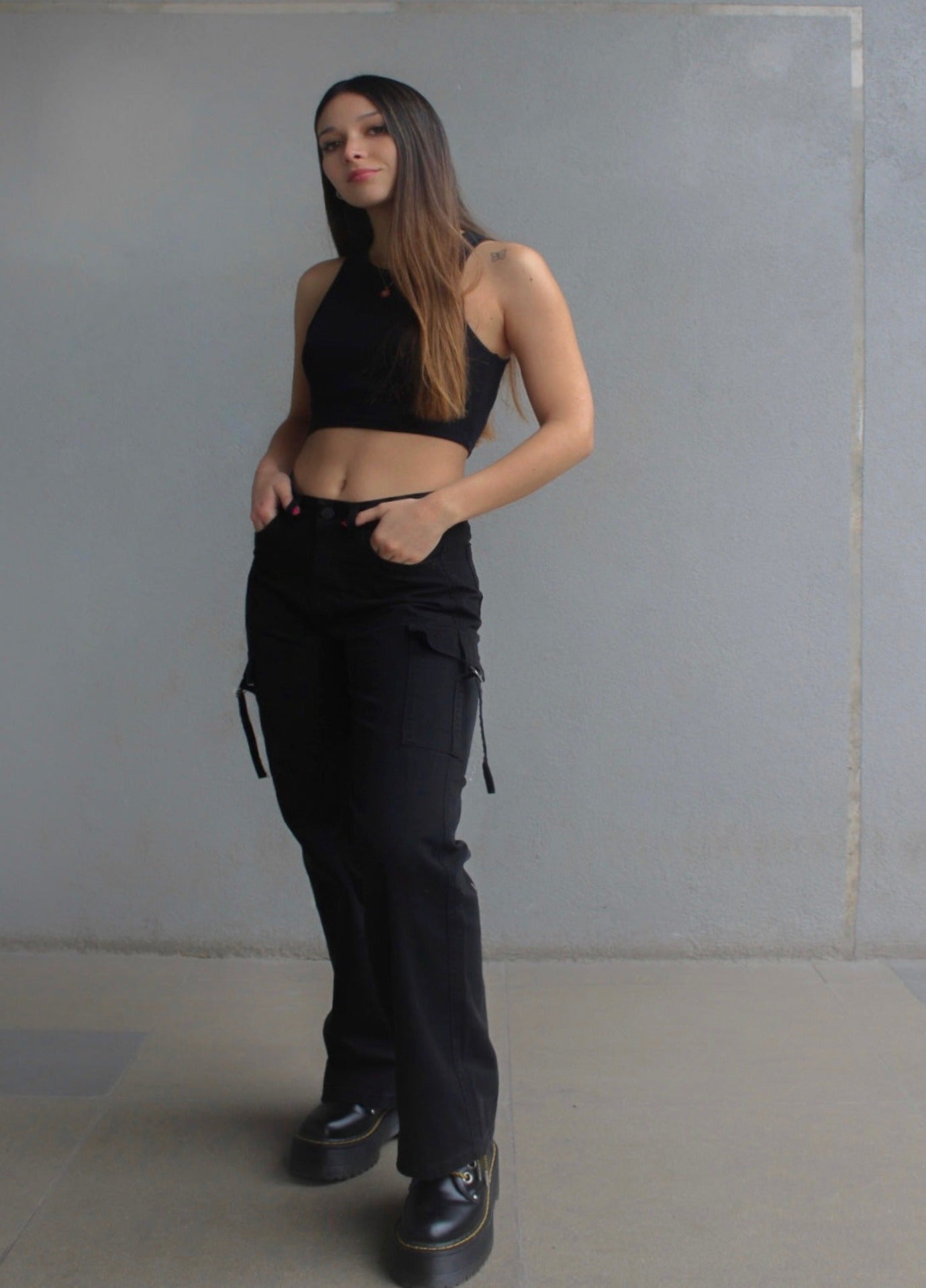 Cargo Mujer Negro