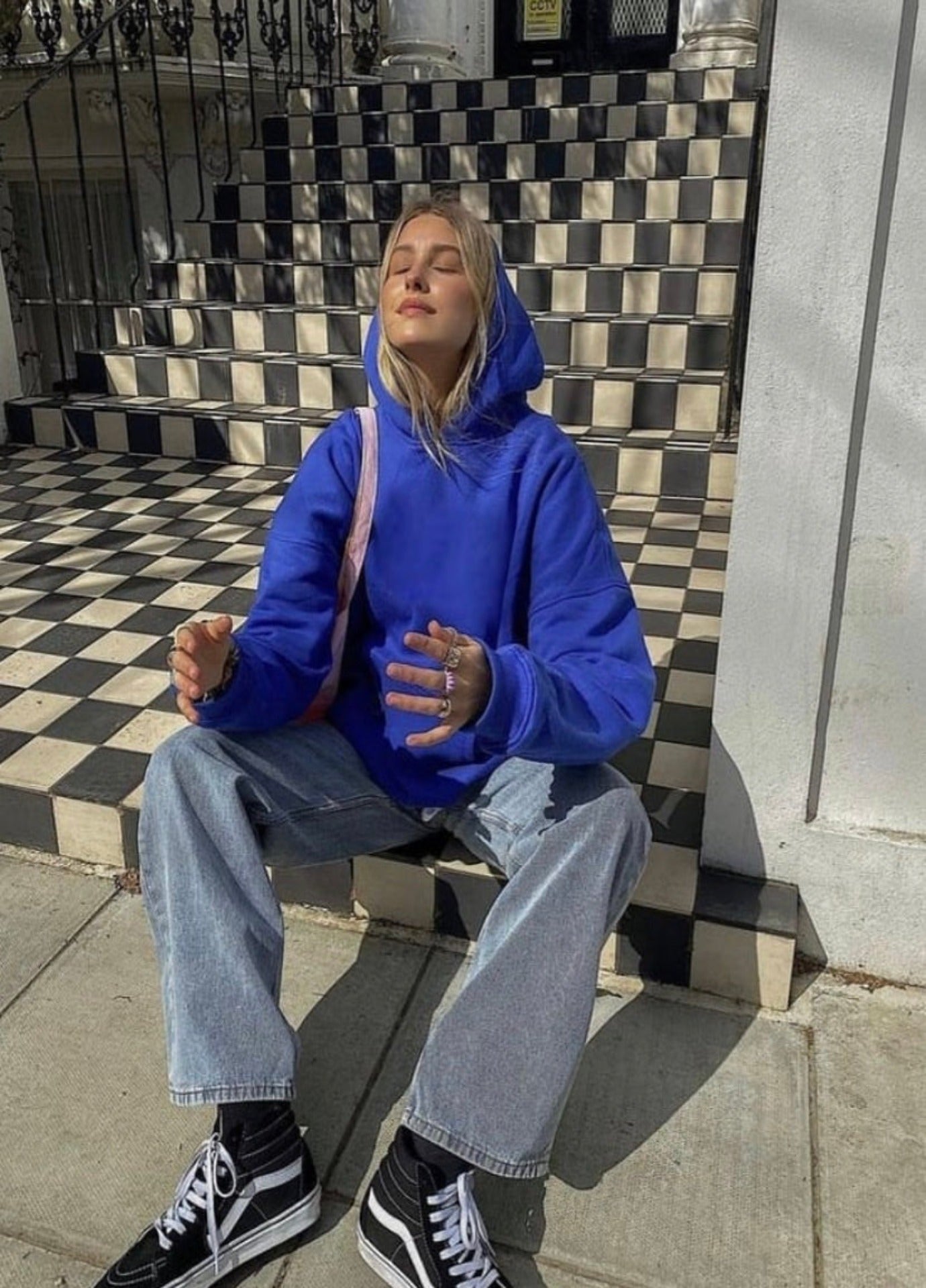Hoodie Basico Azul