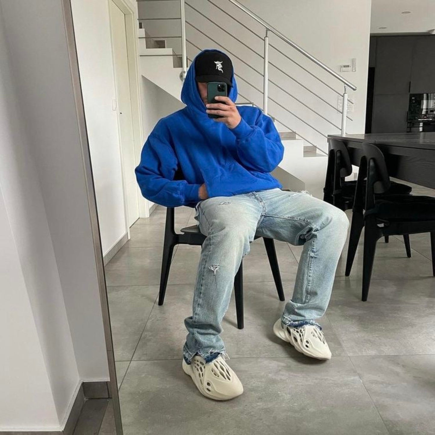 Hoodie Basico Azul