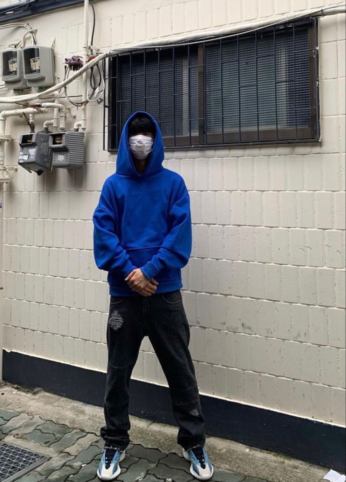 Hoodie Basico Azul