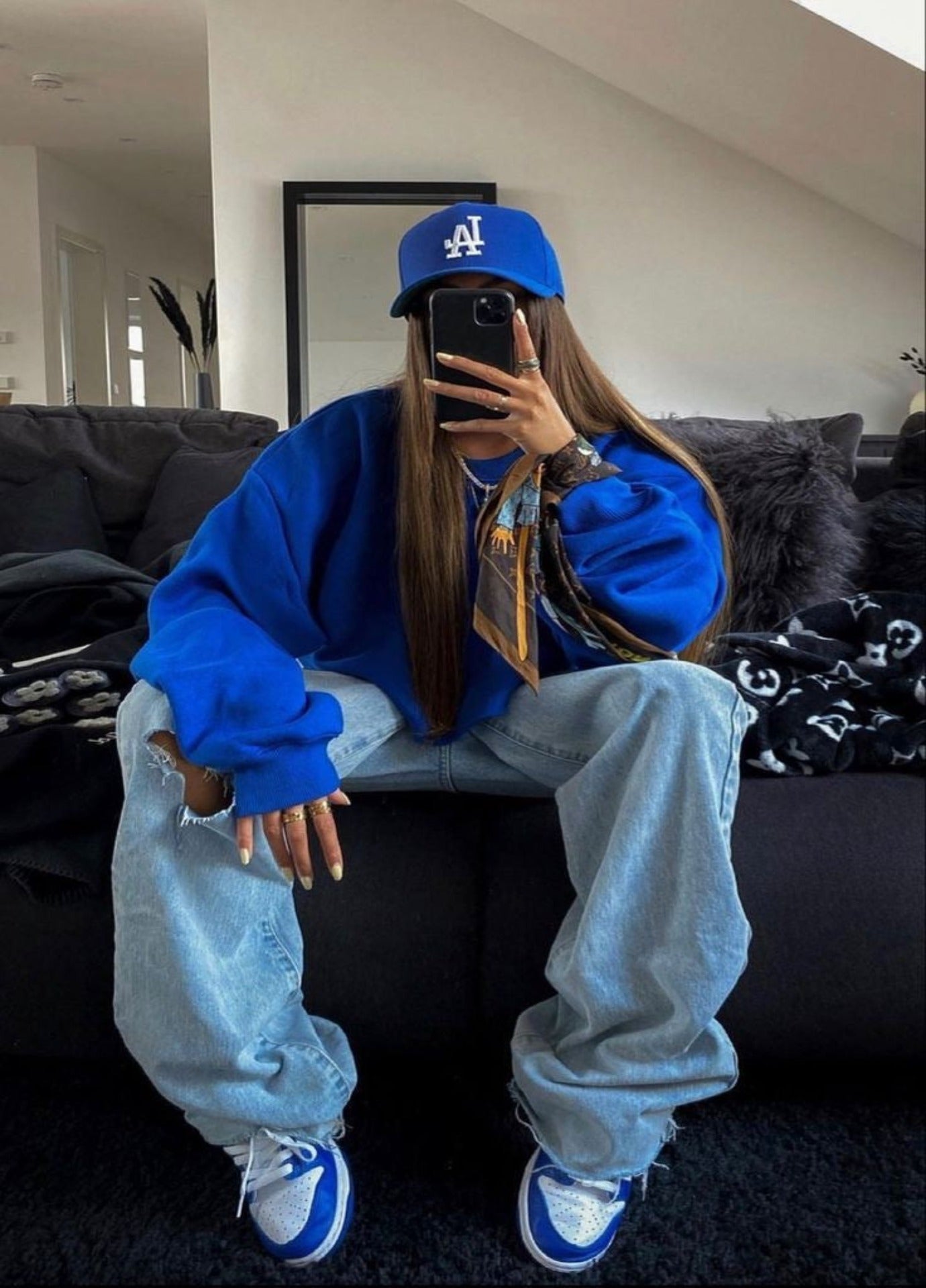Hoodie Basico Azul