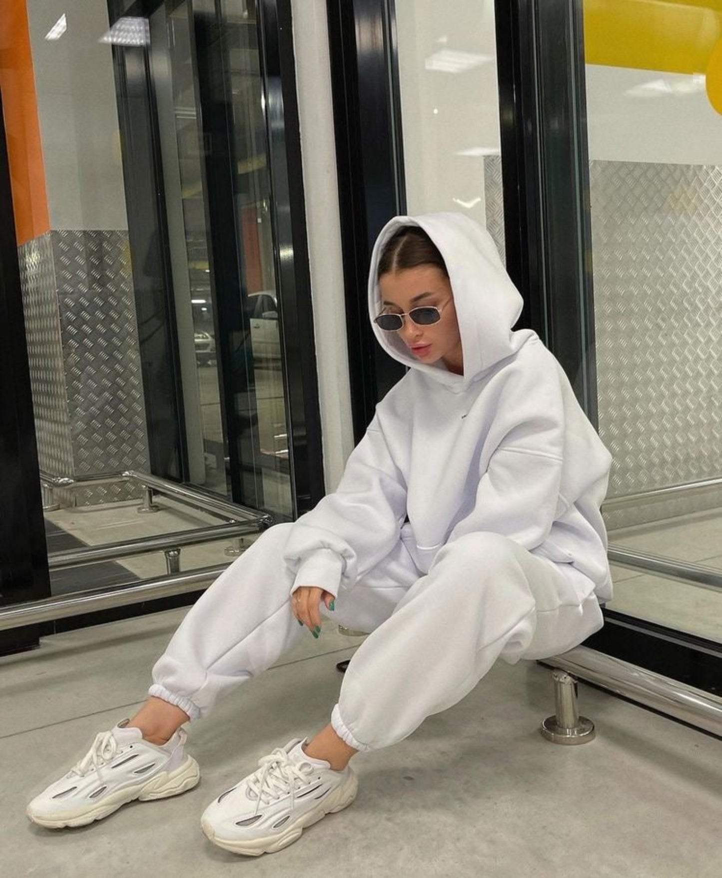 Hoodie Basico Blanco