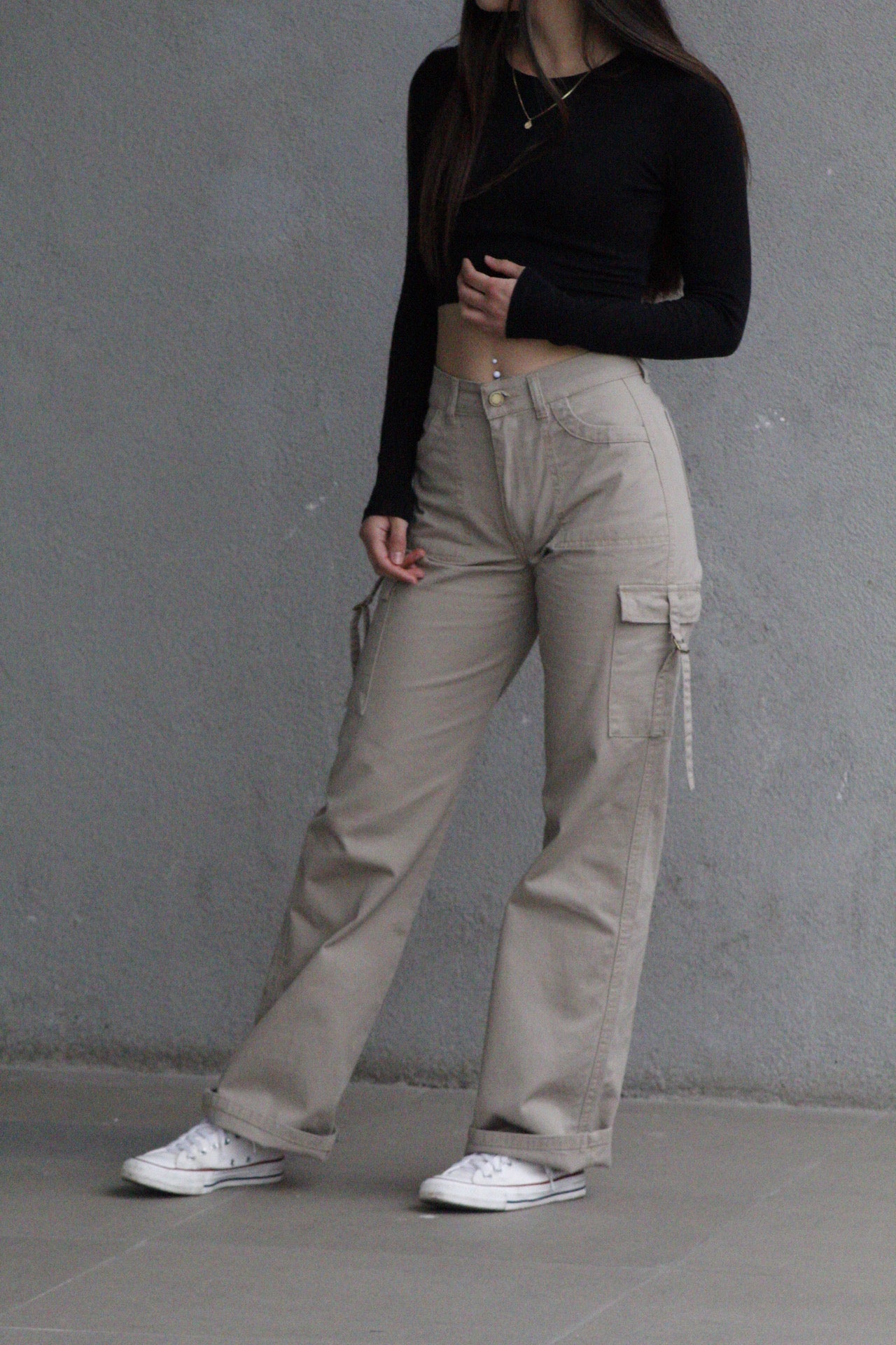 Cargo Mujer Beige
