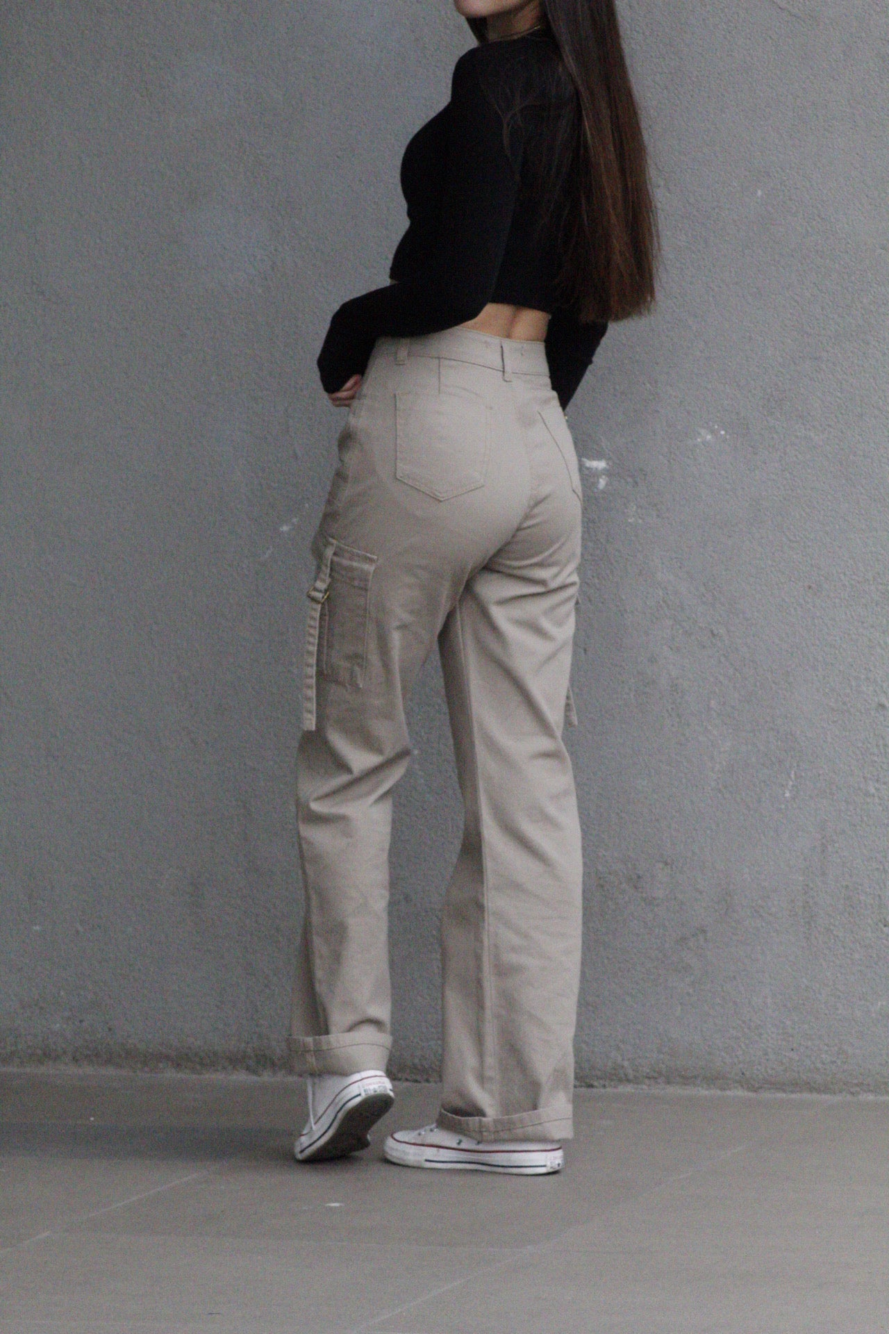 Cargo Mujer Beige